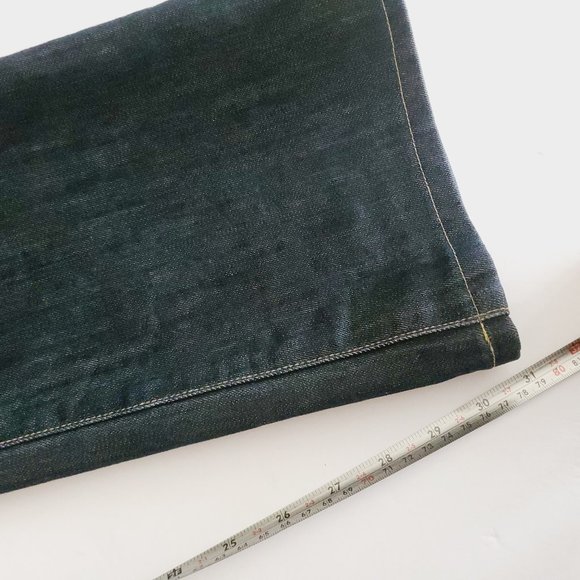 PAIGE Hidden Hills Mid Rise Boot Cut Blue Jeans - Picture 6 of 7